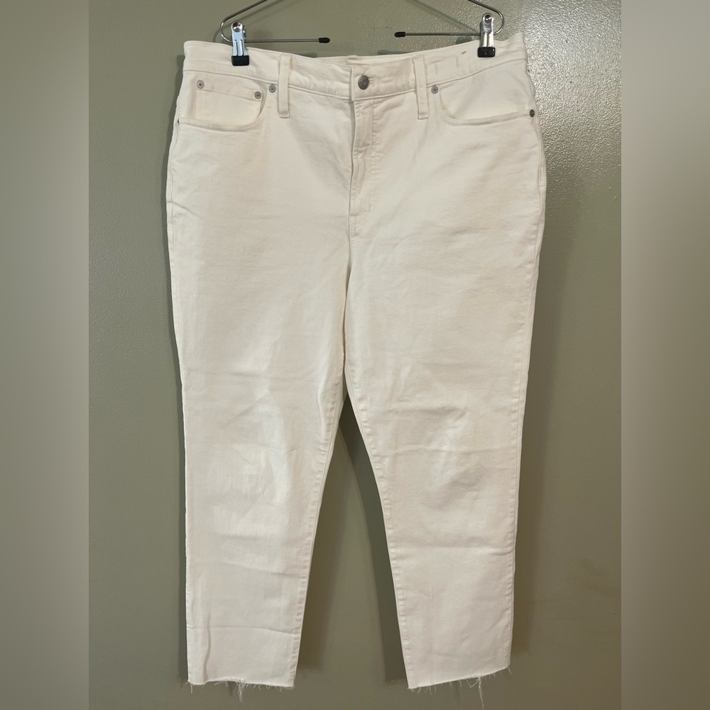 Madewell White The Perfect Vintage Jeans Size 33